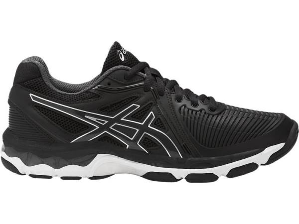 Asics Volleybalschoenen Dames, NETBURNER BALLISTIC Zwart/Wit/DonkerGrijs - Asics Aanbieding | B2150768-WE